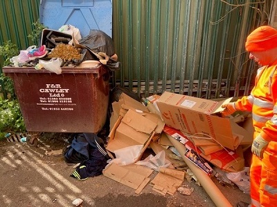 Photo of flytipped waste
