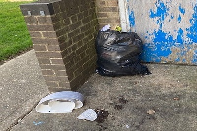 Photo of flytipped waste