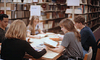 Students Studying in Library