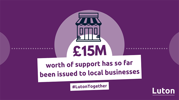 £15m of support has been issued to local businesses