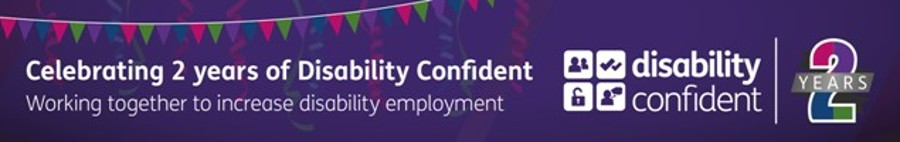 Disability Confident employer for 2 years