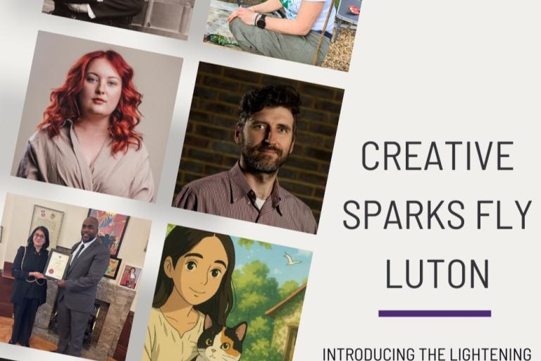 Collage of lightning fund recipients and their projects 