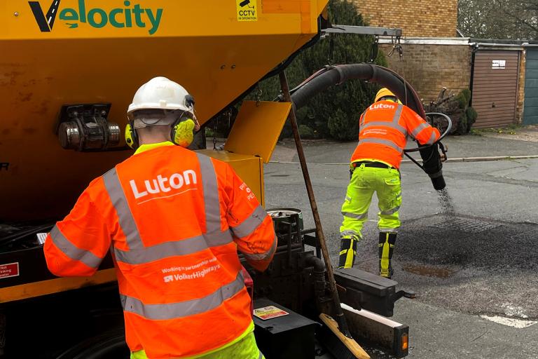 Velocity repariring potholes