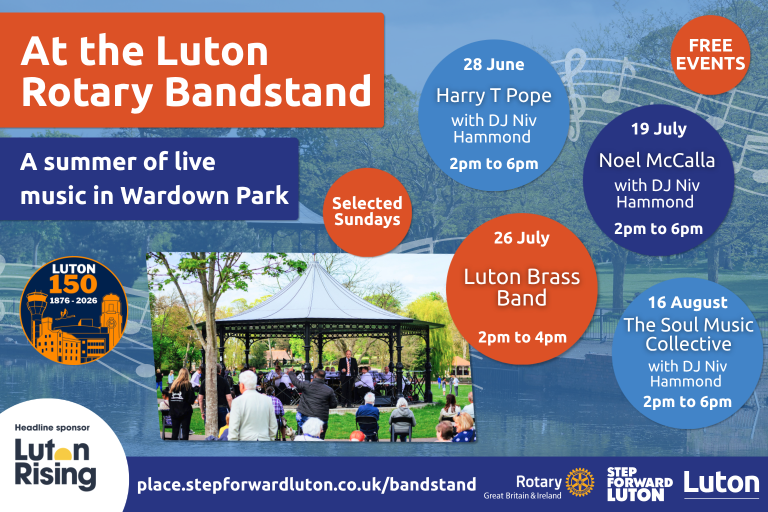 Music at the Luton Rotary Bandstand, A summer of live music in Wardown Park