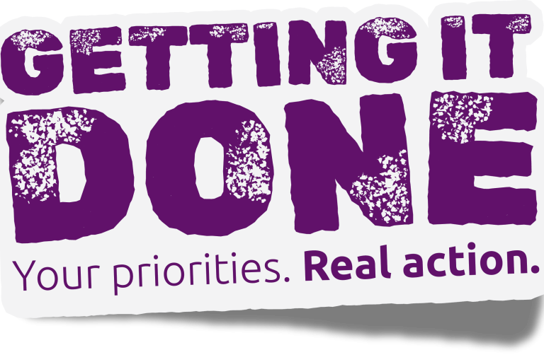Getting it done logo