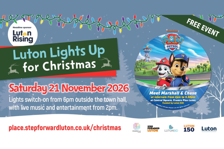 Luton lights up for Christmas 2026
