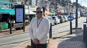 Cllr Adrees Latif in Bury Park